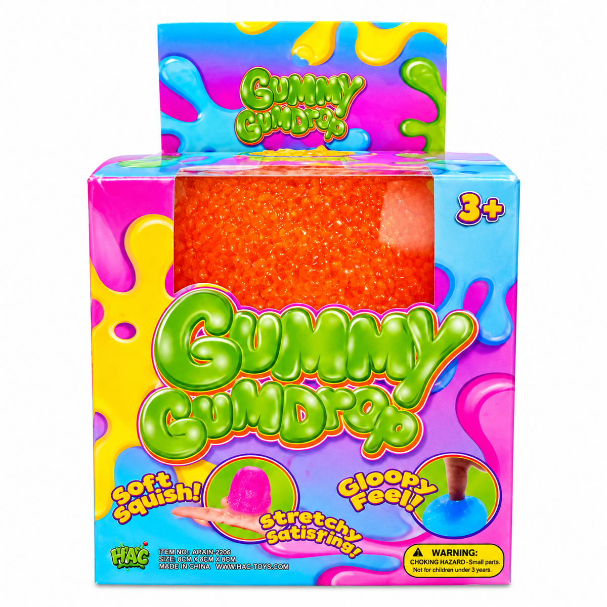 🧡 Gummy Gum Drop – Orange 🍊